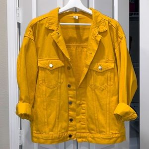 YELLOW DENIM JACKET